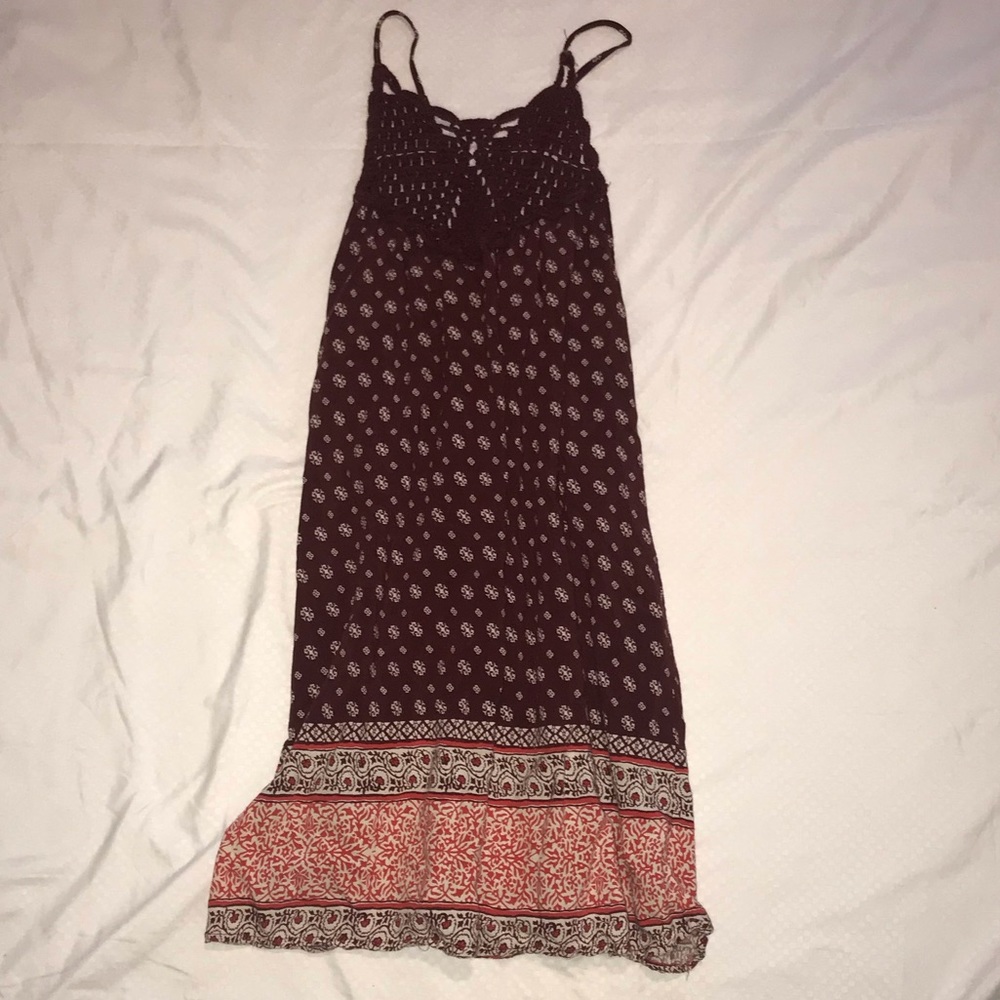 Pacsun Crochet High Neck Dress